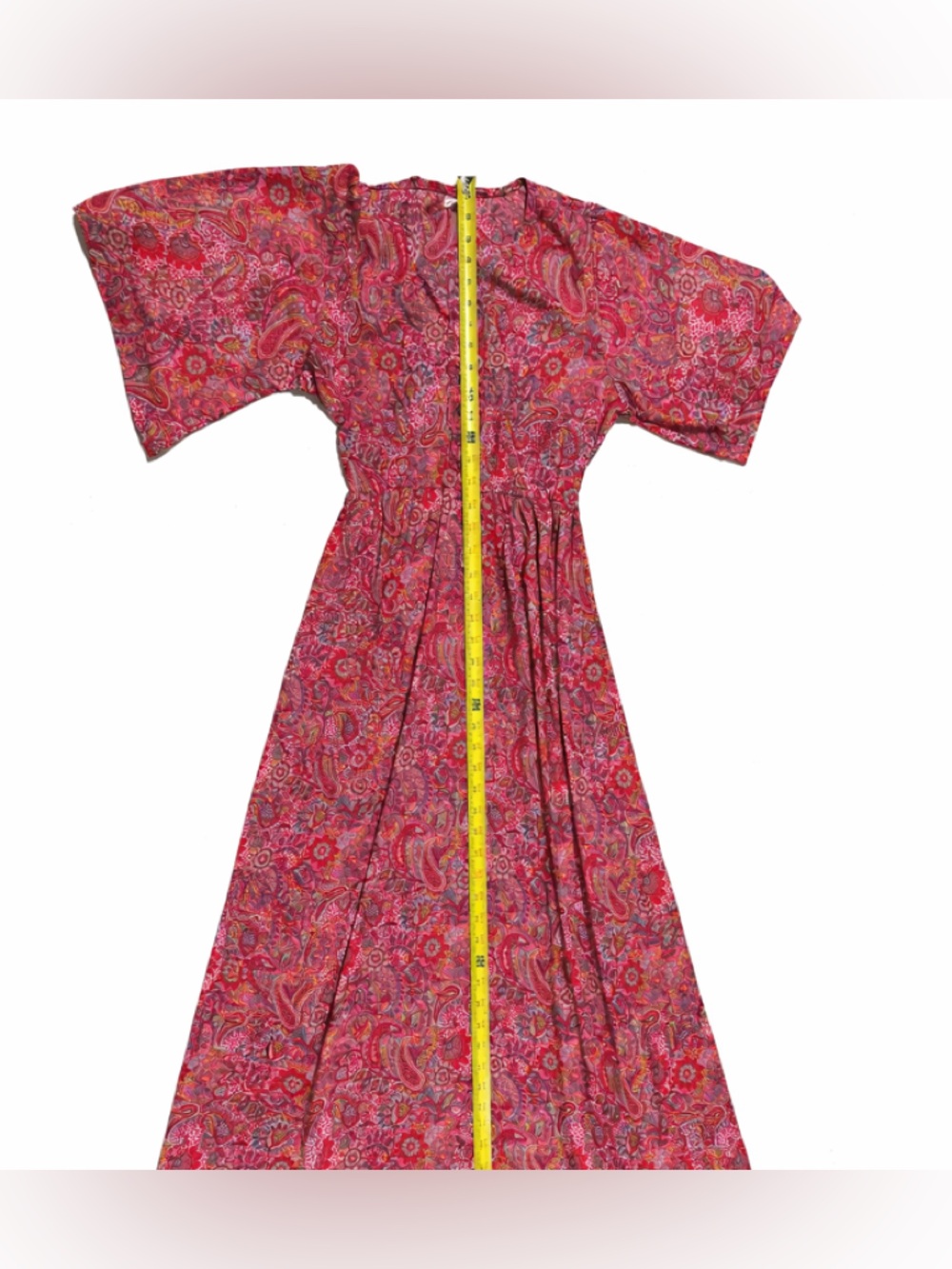 Boemo Pink Paisley Boho Maxi Dress | Size L πΈπΈπΈ Beautiful! - Picture 10 of 10